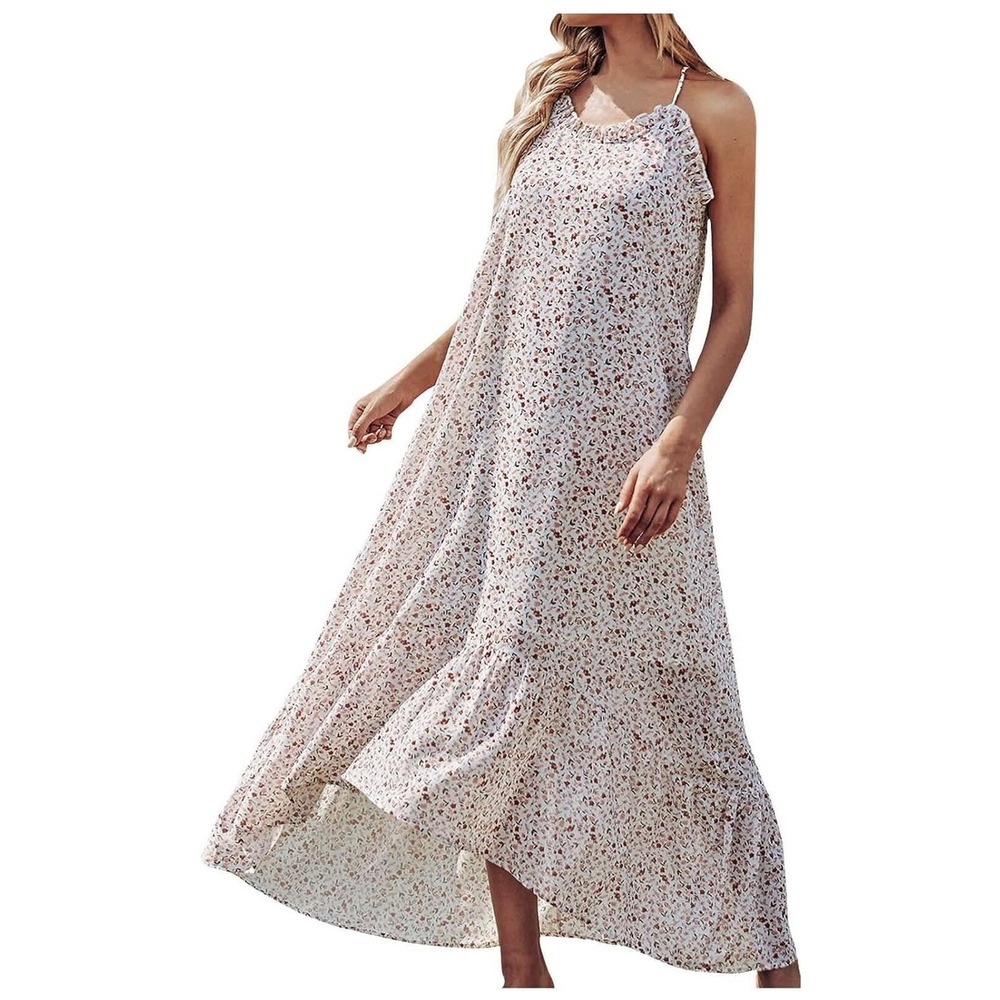 BFAFEN Sundresses‎ for Women Casual Beach Sexy Petite Boho Spaghetti Sz M